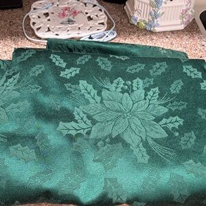 Green Floral Patterned Fabric